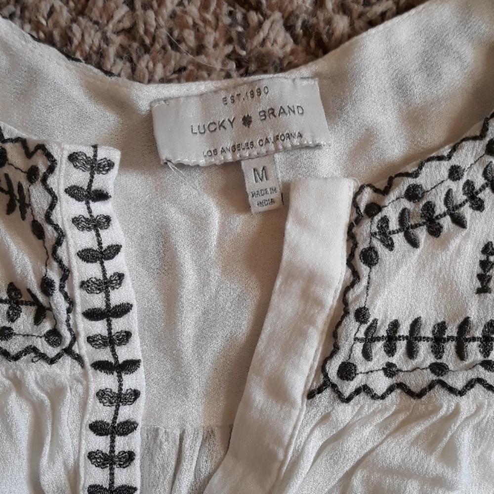 Peasant boho Lucky Shirt M - Picture 5 of 6
